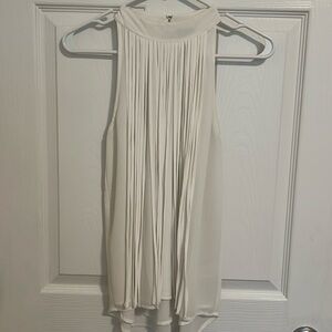 naked zebra white fringe top